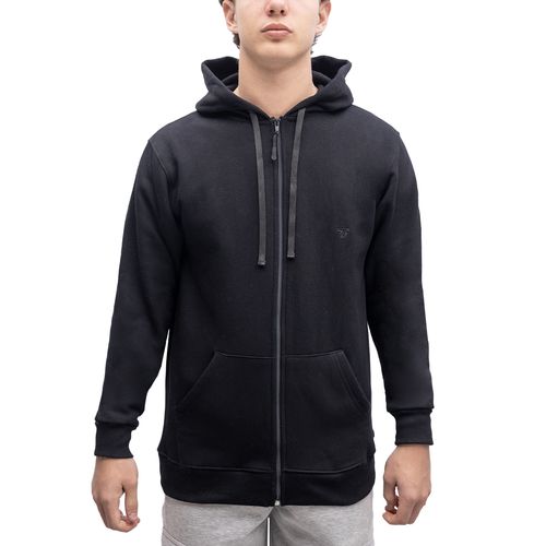 Campera Team Gear Capucha Classic Frisa Hombre